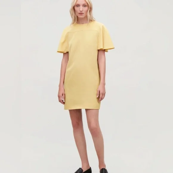 COS Women’s The Yellow Dress Size 12 - Picture 3 of 16